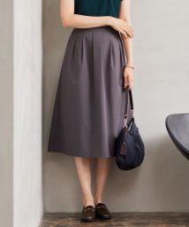 J.PRESS LADIES（LARGE SIZE）(J．プレス　レディス（大きいサイズ）)/【洗える】SOLO ECOタフタ タック スカート/グレー系