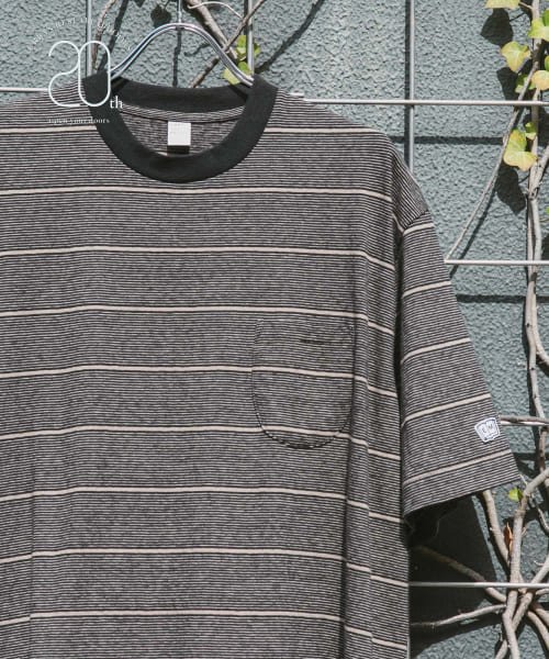 URBAN RESEARCH DOORS(アーバンリサーチドアーズ)/『別注』ENDS and MEANS×DOORS　20th Pocket S/S T－shirts/BKSTRIPE1