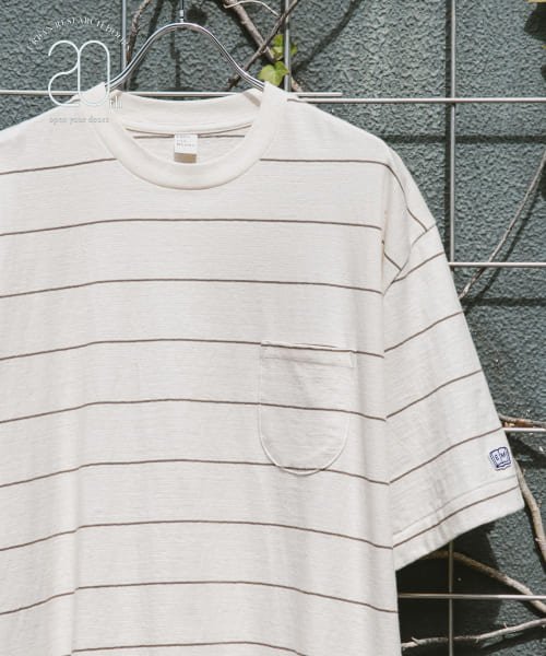 URBAN RESEARCH DOORS(アーバンリサーチドアーズ)/『別注』ENDS and MEANS×DOORS　20th Pocket S/S T－shirts/NTSTRIPE1