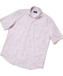 Men's Bigi(メンズビギ)/フラワーJQシャンブレーハーフスリーブシャツ/ピンク