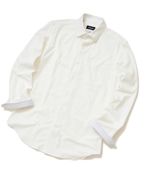 Men's Bigi(メンズビギ)/【ACTIVE TAILOR】アルビニコーコランカノコドレスシャツ/ホワイト