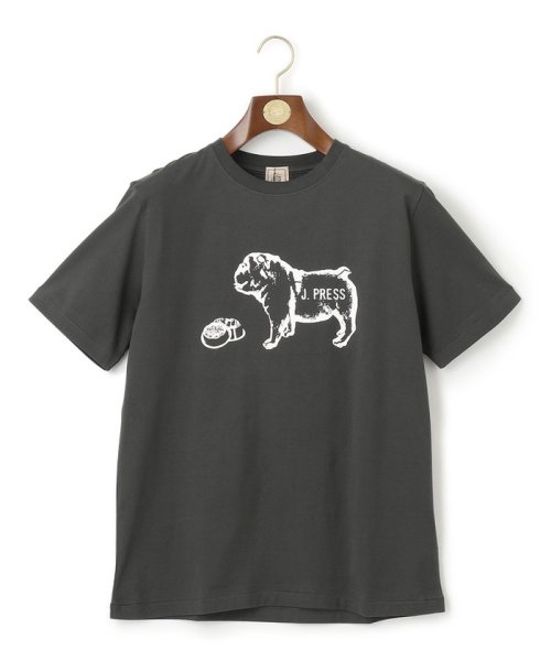 J.PRESS MENS(J．プレス　メンズ)/【WEB限定】ブルドッググラフィック Tシャツ/グレー系