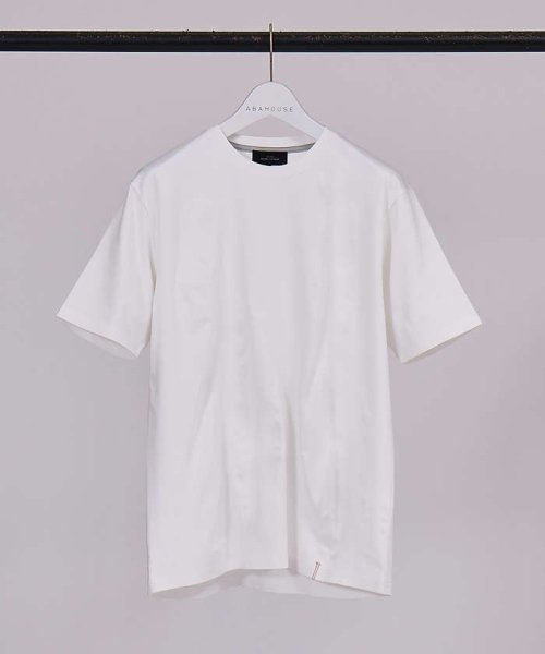 ABAHOUSE(ABAHOUSE)/【クルーネック】ストレッチ ポンチ 半袖Tシャツ/ホワイト