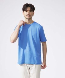 ABAHOUSE(ABAHOUSE)/【クルーネック】ストレッチ ポンチ 半袖Tシャツ/ブルー