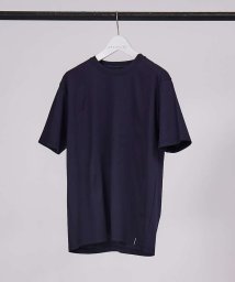 ABAHOUSE(ABAHOUSE)/【クルーネック】ストレッチ ポンチ 半袖Tシャツ/ダークネイビー