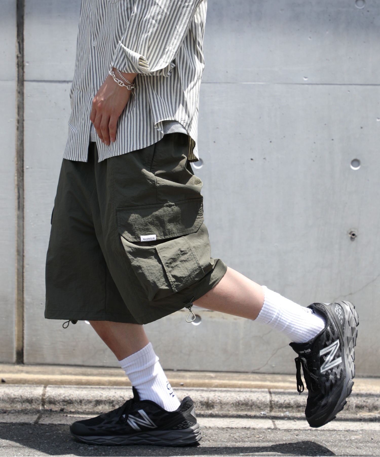 セール】【MAISON CLUB】ワイドカーゴハーフパンツ ショートパンツ