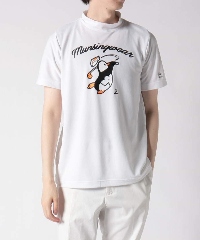 3Colors Penguin Logo】スイングペンギン モックネック半袖シャツ ...