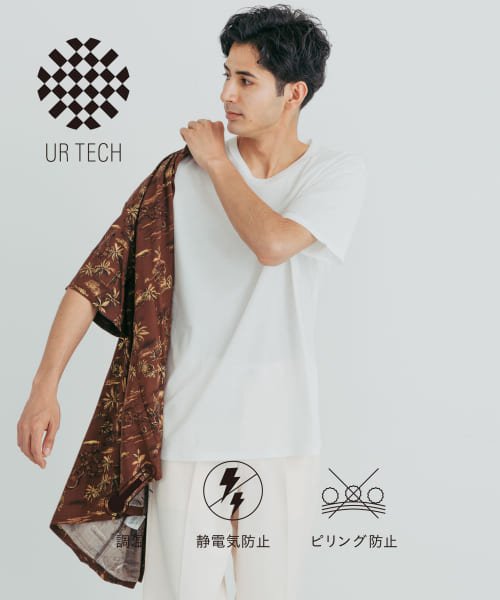 URBAN RESEARCH(アーバンリサーチ)/『UR TECH』クルーネックTシャツ/WHITE