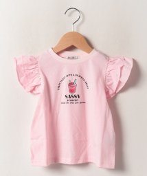 by LOVEiT(バイラビット)/フリフリスリーブスイーツTシャツ/ピンク