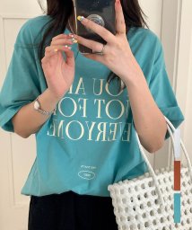 ARGO TOKYO(アルゴトウキョウ)/カラーロゴTシャツ 24080 ロゴTシャツ　ロゴT　Tシャツ　カットソー　カラーT　tシャツ　トップス/ブルー