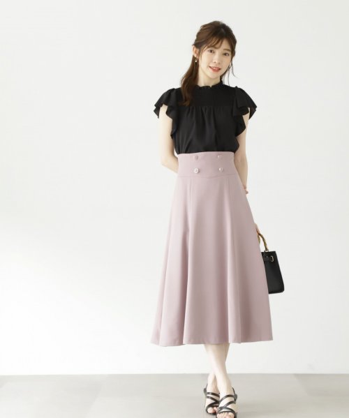 セール】ハイウエストフレアスカート(505413642) | プロポーション  