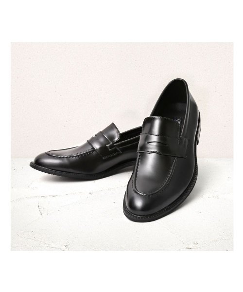 GUIONNET(GUIONNET)/【ビジネスシューズ】6種類から選べる 日本製 ビジネス メンズ ストレートチップ ウイングチップ スクエアトゥ 革靴 3E 脚長 紳士靴 レザー 靴 メンズ ギ/ブラック系2