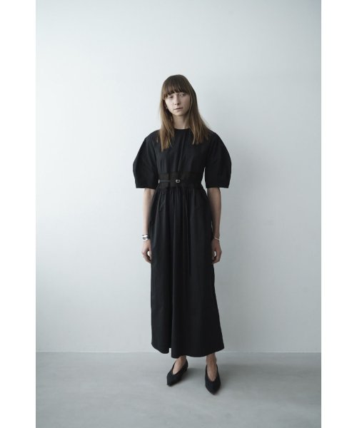 CLANE HIGH WAIST SWITCHING ONEPIECE 華々しく ブラック
