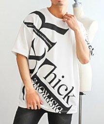 LUXSTYLE/BIGロゴプリント半袖Tシャツ/Tシャツ メンズ レディース 半袖 ビッグシルエット ロゴ プリント トップス/505414296