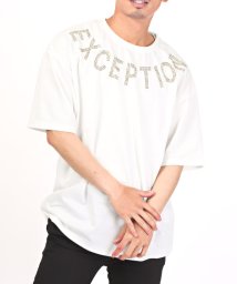 LUXSTYLE/ラインストーンアーチロゴTシャツ/Tシャツ メンズ レディース 半袖 ロゴ ラインストーン ビッグシルエット/505414297