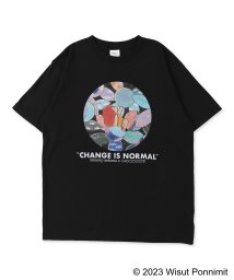 GROOVY COLORS(グルービーカラーズ)/天竺 マムアン BURGER BIG Tシャツ/ブラック