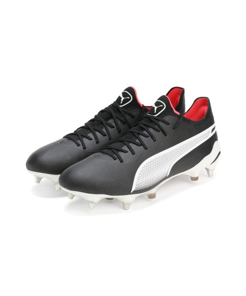 PUMA(プーマ)/メンズ プーマ キング アルティメット MXSG サッカー スパイク/PUMABLACK-PUMAWHITE-FIREORCHID