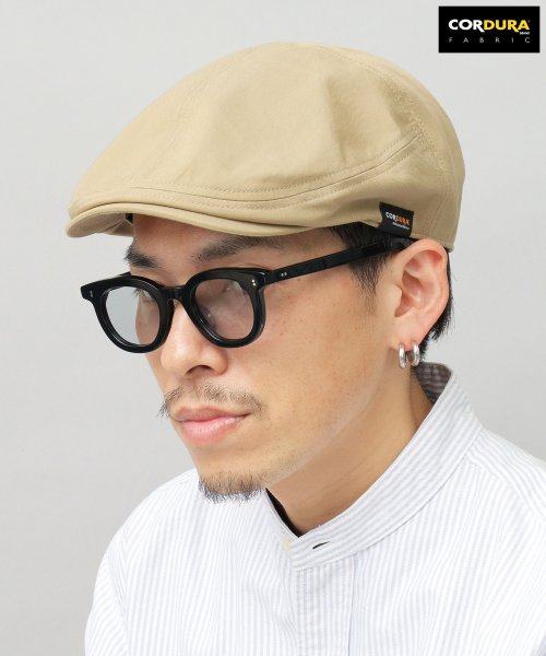 Besiquenti(ベーシックエンチ)/日本製生地 CORDURA コーデュラ チノ ハンチング シンプル 大人 帽子 メンズ カジュアル/ベージュ系1