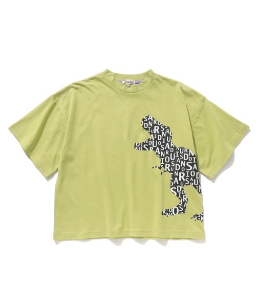 SHOO・LA・RUE(Kids) (シューラルーキッズ)/【110－140cm/接触冷感】五分袖BIGプリントTシャツ/イエローグリーン（025）