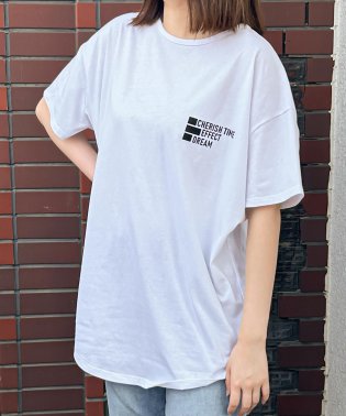 felt maglietta/フロントバックロゴプリントTシャツ/505417497