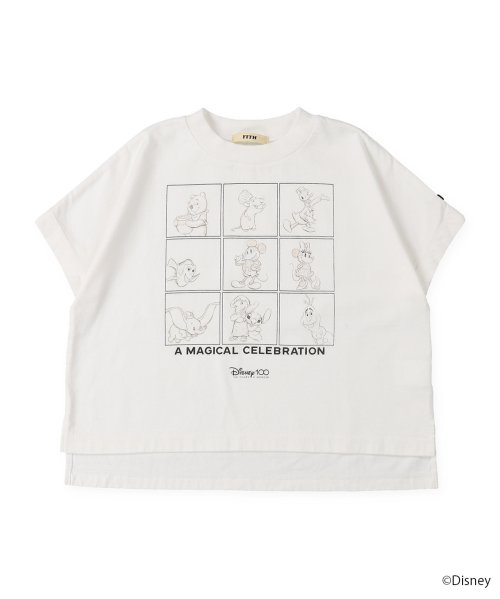 FITH(フィス)/天竺 DISNEY100 CELEBRATION Tシャツ/ホワイト