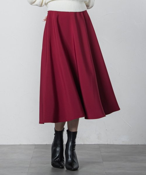 セール】ロングサーキュラースカート≪洗濯機で洗える≫(505133339  