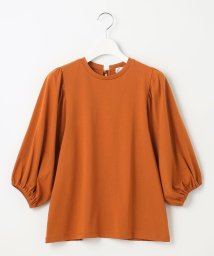 Feroux(フェルゥ)/【UVケア】バックリボンボリュームスリーブ Tシャツ/オレンジ系