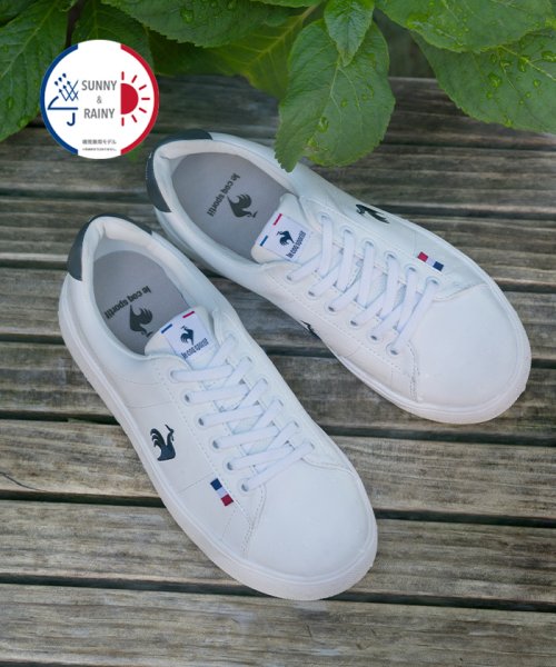 le coq sportif (ルコックスポルティフ)/LCS フルシュ PF  /  LCS FOURCHE PF (防水設計/厚底)/ホワイト/ネイビー