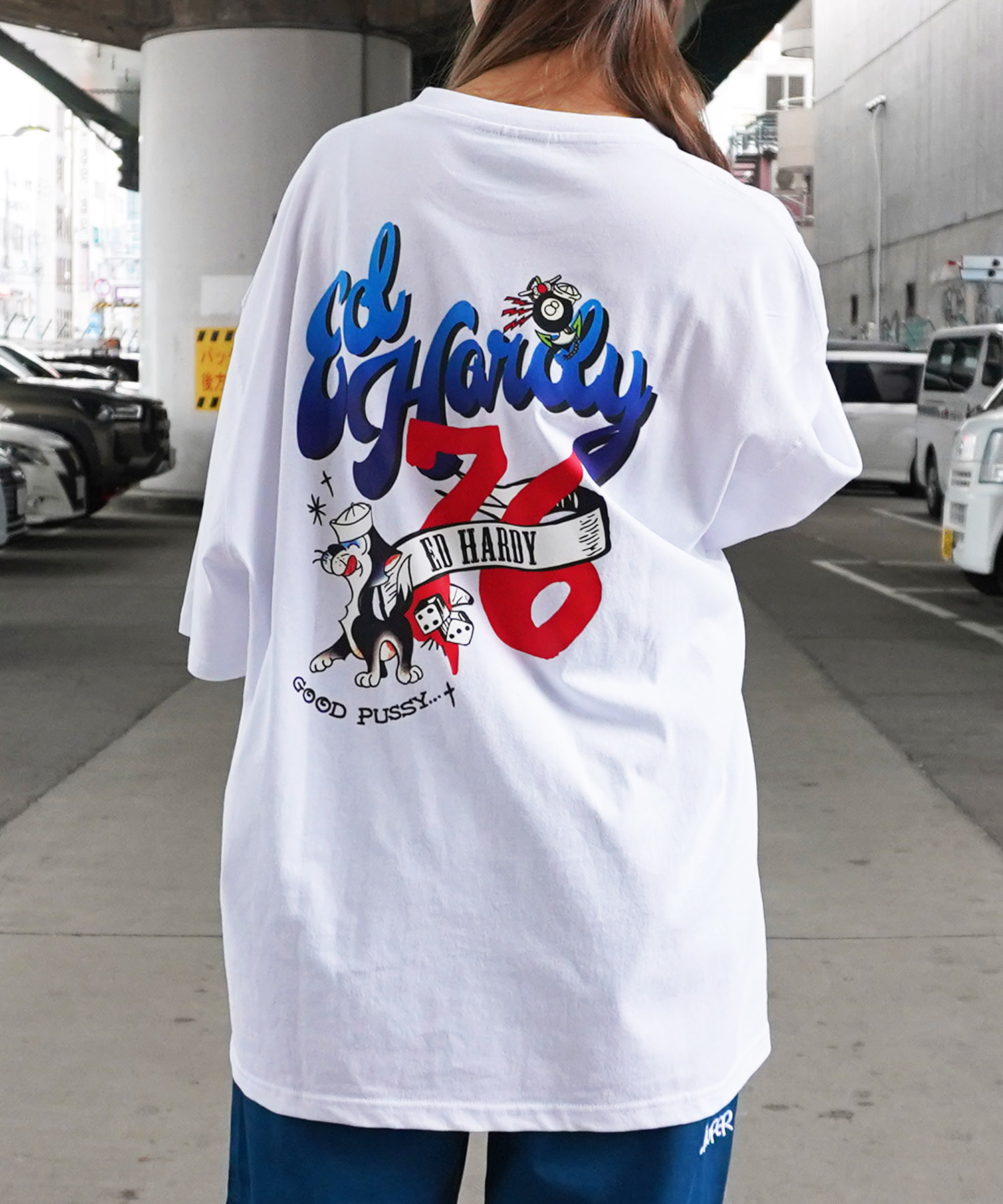 【Ed Hardy】エドハーディ Tシャツ Mサイズ お洒落