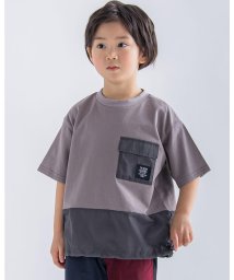 BeBe Petits Pois Vert/天竺 ＋ ポリエステル タフタ ポケット 付き Tシャツ (95~150cm)/505421070