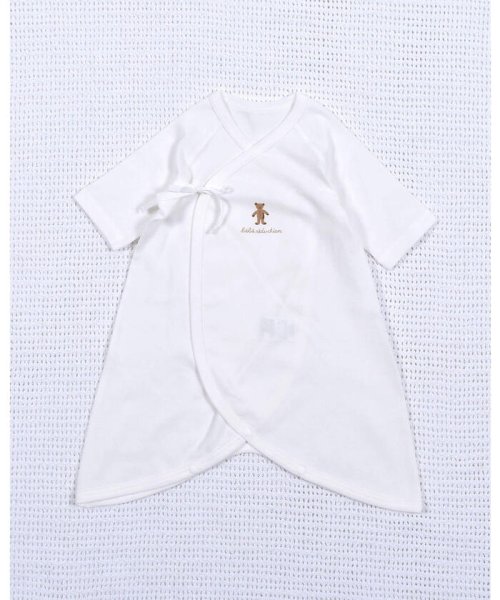 fillot de bebe reduction(フィヨ・デュ・ベベ・ルダクティオン)/【 日本製 】 コットン 40/－ フライス コンビオール (50~60cm)/ホワイト