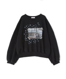 LHP(エルエイチピー)/LittleSunnyBite/リトルサニーバイト/luke stephenson x LSB Ice cream sweat top/ブラック