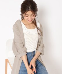 SHOO・LA・RUE Cutie Blonde(シューラルー　キューティーブロンド)/【2点セット】大人のシックな旬アイテム　ビスチェ+ロングシャツ/ベージュ（052）