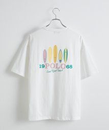 JUNRed(ジュンレッド)/POLO BCS別注 / サーフバックププリントTシャツ/ホワイト（10）