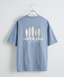 JUNRed(ジュンレッド)/POLO BCS別注 / サーフバックププリントTシャツ/サックス（48）