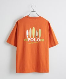 JUNRed(ジュンレッド)/POLO BCS別注 / サーフバックププリントTシャツ/オレンジ（70）