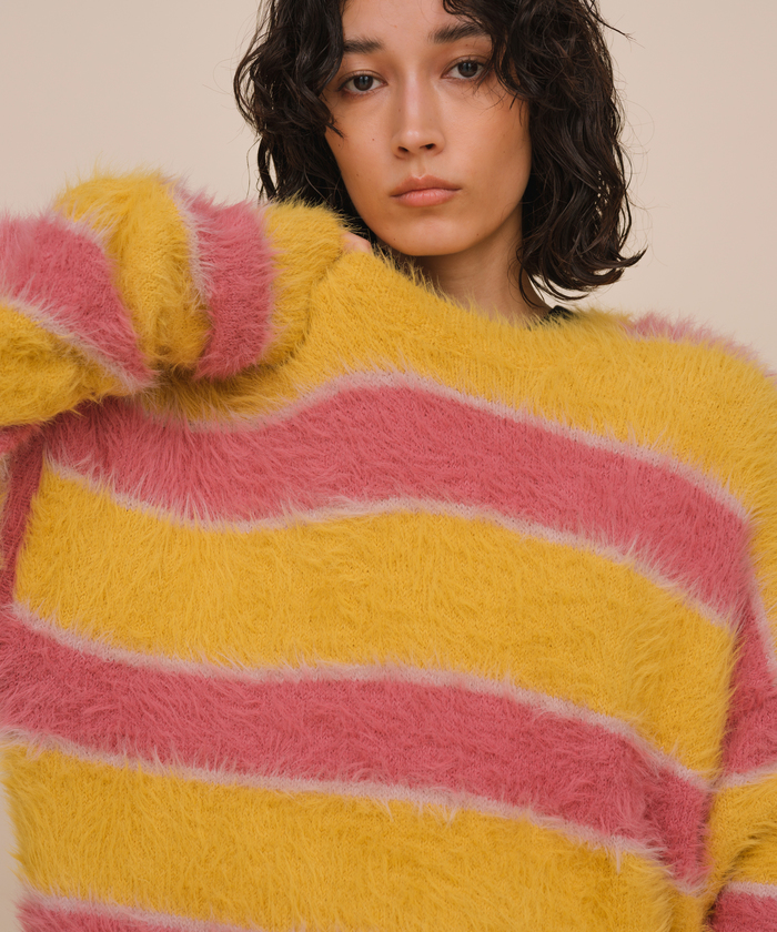 極美品　2024年再販　yori ウールモヘアシャギージャケット ウールモヘアシャギージャケット | outer| yori