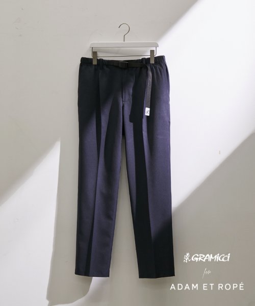 ADAM ET ROPE'(アダム　エ　ロペ)/《別注》【GRAMICCI / グラミチ】FLANNEL STRETCH SLIM SLACKS/ネイビー（40）