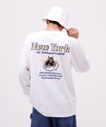 AVIREX(AVIREX)/L/S T－SHIRT COMBAT RESCUE / 長袖 Tシャツ コンバット レスキュー / /ホワイト