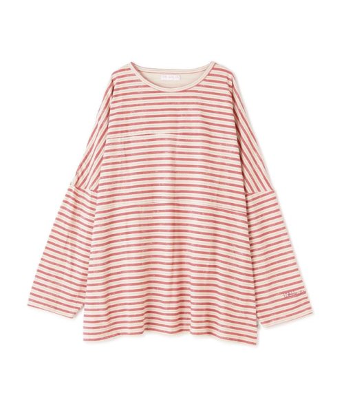 LHP(エルエイチピー)/LittleSunnyBite/リトルサニーバイト/Stripe big long tee/ロンT/レッド