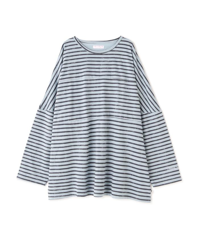 LittleSunnyBite/リトルサニーバイト/Stripe big long tee/ロンT