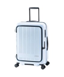 ASIA LUGGAGE(アジアラゲージ)/アジアラゲージ マックスボックス スーツケース Lサイズ 70L 78L 拡張 フロントオープン ストッパー付き 軽量 MAXBOX MX－8011－24W/ブルー