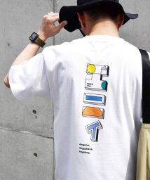 SHIPS any MEN(シップス　エニィ　メン)/SHIPS any: ”any" ワンポイント／バックプリント 半袖 ポケット Tシャツ◇/ライトホワイト