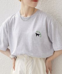 SHIPS any MEN(シップス　エニィ　メン)/SHIPS any: ワンポイント ロゴ 刺繍 ”GOOD DOG” Tシャツ◇/ライトグレー