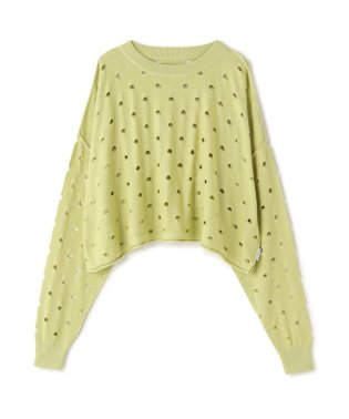 LHP/LittleSunnyBite/リトルサニーバイト/Perforated short knit top/ショートニット/505426919