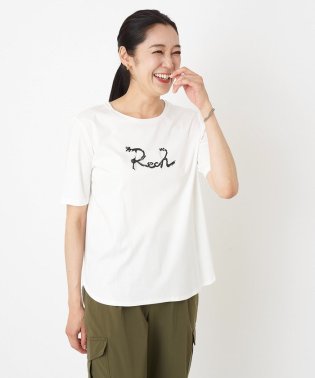 GEORGES RECH/[接触冷感]ドライコットンラウンドヘムロゴTシャツ/505427018