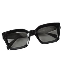 LUXSTYLE(ラグスタイル)/オーバーサイズスクエアサングラス/サングラス メンズ スクエア グラサン UVカット 伊達眼鏡 メガネ/ブラック系4