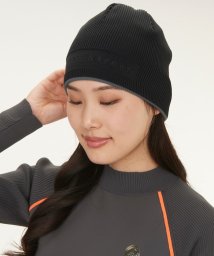 LANVIN SPORT(ランバン スポール)/ニットワッチ【リバーシブル】/表ブラック　裏ブラック×グレー