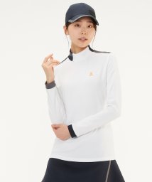 LANVIN SPORT(ランバン スポール)/【WEB限定】ロゴモックネック長袖シャツ【保温/UV】【アウトレット】/ホワイト