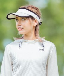 LANVIN SPORT(ランバン スポール)/マトラッセ×ニット ハイブリットパーカー【部分蓄熱保温】/オフホワイト×オフホワイト